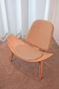 Famous design Hans Wegner, wooden chair, Beijing, China Royalty Free Stock Photo